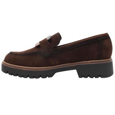 TAMARIS 24722 LOAFER SHOE - BROWN SUEDE